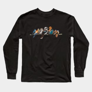 Colorful Garden Birds Bird Art Birdlover Birdwatcher Animal Long Sleeve T-Shirt